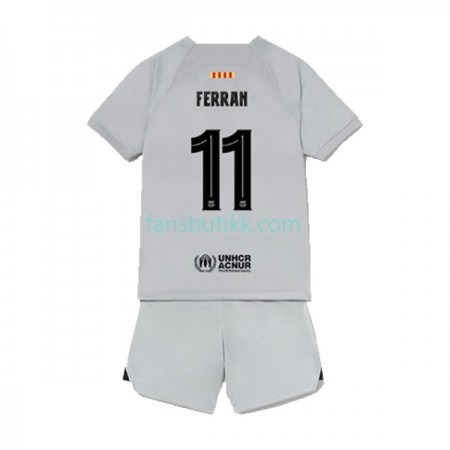 Fotballdrakt FC Barcelona Ferran Torres 11 Barn Tredjetrøye 2022-2023 Kortermet